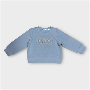 Felpa in cotone con logo e strass - Liu Jo - Stili di Vita Baby Concept Store