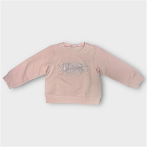 Felpa in cotone con logo e strass - Liu Jo - Stili di Vita Baby Concept Store