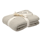 Mussola verde salvia cotone biologico 120X120 Bibs - Stili di Vita Baby Concept Stor