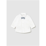 Camicia manica lunga con papillon neonato - Mayoral - Stili di vita Baby Concept Store