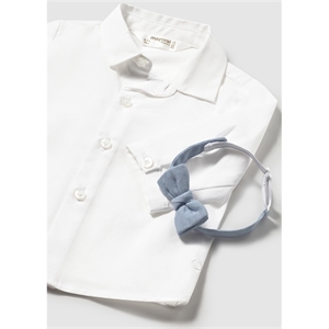 Camicia manica lunga con papillon neonato - Mayoral - Stili di vita Baby Concept Store