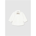 Camicia manica lunga con papillon neonato - Mayoral - Stili di vita Baby Concept Store