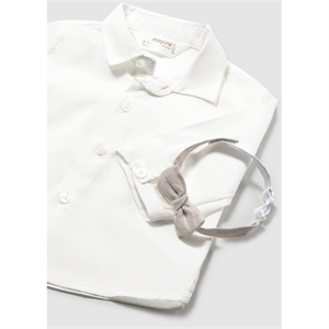 Camicia manica lunga con papillon neonato - Mayoral - Stili di vita Baby Concept Store
