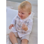 Completo pantaloncino e camicia con gilet neonatom - Mayoral - Stili di vita Baby Concept Store