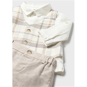 Completo pantaloncino e camicia con gilet neonatom - Mayoral - Stili di vita Baby Concept Store
