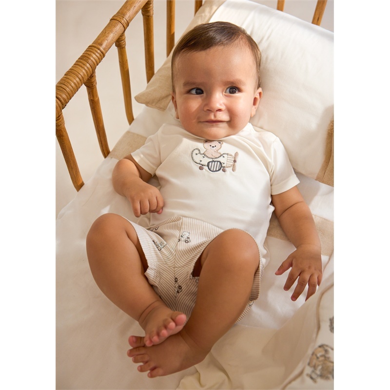 Completo pantaloncino e t-shirt orsetto neonato - Mayoral - Stili di vita Baby Concept Store Completo pantaloncino e t-shirt orsetto neonato - Mayoral - Stili di vita Baby Concept Store