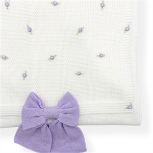 Coperta Fiori e Fiocco - Baby Lord - Stili di Vita Baby Concept Store