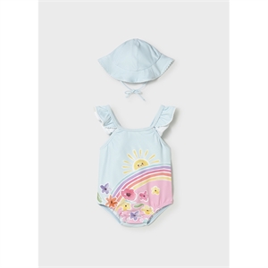 Costume con cappello protezione solare neonata - Mayoral - Stili di Vita Baby Concept Store