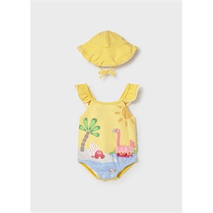 Costume con cappello protezione solare neonata - Mayoral - Stili di Vita Baby Concept Store