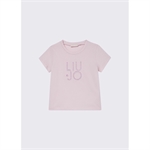 T-shirt con logo e strass bambina - Liu Jo - Stili di Vita Baby Concept Store