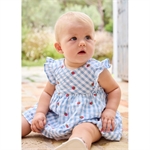 Vestito fragole vichy neonata - Mayoral - Stili di Vita Baby Concept Store