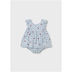 Vestito fragole vichy neonata - Mayoral - Stili di Vita Baby Concept Store