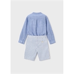Completo bermuda e camicia in lino bambino - Mayoral - Stili di Vita Baby Concept Store