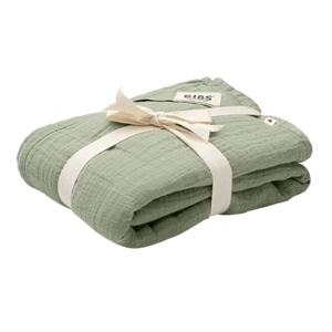Mussola verde salvia cotone biologico 120X120 Bibs - Stili di Vita Baby Concept Stor